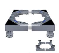 Base pour machine à laver, support pour machine à laver et sèche-linge portable | Panier à linge antidérapant,Support de réfrigérateur pour charges lourdes, support de base de machine à laver réglable