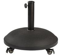 Base pour parasol - Aktive - 50 x 34 x 50 cm - Acier - Ciment - Robuste et stable