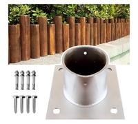 Base pour poteau de terrasse Lot de 2 bases d'ancrage for poteau en acier inoxydable, tailles multiples, for clôture, terrasse, boîte aux lettres(Dia 95mm(3.7in),1 Pcs)