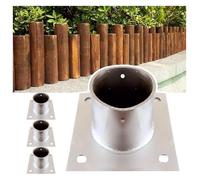 Base pour poteau de terrasse Lot de 2 bases d'ancrage for poteau en acier inoxydable, tailles multiples, for clôture, terrasse, boîte aux lettres(Dia 85mm(3.3in),4 Pcs)