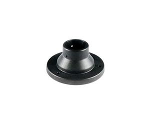 Base pour poteau Lanterne en thermoplastique noir. Indispensable pour fixation à terre.
