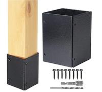 Base Pour Poteau - Pieds Porteurs Réglables pour un Usage Intensif | Support De Poteau En Béton Renforcé Avec Vis - Pour la Balustrade de Terrasse, la Clôture en Bois, la Véranda, le Sol, le