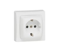 Base Prise Schuko 2P+T Obturateur Protection Enfant Monobloc LEGRAND Oteo 08607
