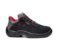 Base Protection, Toledo Chaussure de Sécurité pour Hommes et Femmes, Noir et Rouge, Taille 37