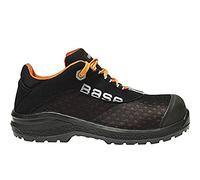 Base Protection, Be-Fit Chaussure de Sécurité pour Hommes et Femmes, Noir et Orange, Taille 45