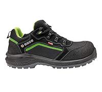 Base Protection, Be-Powerful Chaussure de Sécurité pour Hommes et Femmes, Noir et Vert, Taille 49