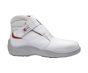Base Protection, Cromo Chaussure de Sécurité pour Hommes et Femmes, Blanc et Orange, Taille 37