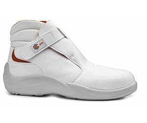 Base Protection, Cromo Chaussure de Sécurité pour Hommes et Femmes, Blanc et Orange, Taille 43