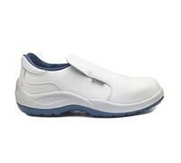 Base Protection, Litio Chaussure de Sécurité pour Hommes et Femmes, Blanc et Bleu, Taille 37