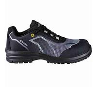 Base Protection, Oren Esd Chaussure de Sécurité pour Hommes et Femmes, Noir et Blanc, Taille 41