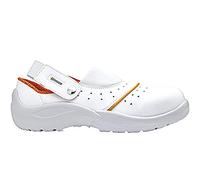 Base Protection, Osmio Chaussure de Sécurité pour Hommes et Femmes, Blanc et Orange, Taille 38