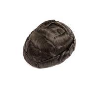 Base Prothèse de cheveux masculins respirants, toupet complet en dentelle suisse for hommes, système humains indiens Remplacement Système