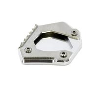 Base Rallonge Coussin De Béquille Latérale Moto pour BMW F700GS 2013 2014 2015 2016 2017 Extension Agrandir La Plaque Support(Argent)
