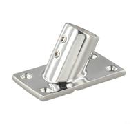 Base Rectangulaire 316 pour Garde-Corps 22mm Base Rectangulaire(60°) | Acier 316 , résistance , idéal eau salée, finition lisse, durabilité maximale