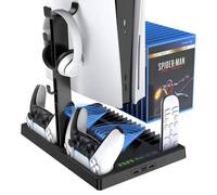 Base réfrigérante pour Playstation 5, charge contrôleurs, porte jeux et ports USB
