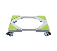 Base réglable de Machine à Laver pour réfrigérateur Kit de Superposition Universel Accessoires pour Lave-linge/Sèche-linge 30 à 45 cm taille réglable socle amortisseurs Avec roulettes haut:10-12cm