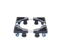 Base réglable et mobile avec roulettes pour machine à laver et réfrigérateur, 4/8 pieds+4 roues, Réglable 42-65cm Socle coulissant Support et cadre pour grands pots de fleurs (4 legs 4 wheel)