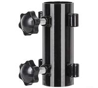 Base réglable pour auvent de camping - Piquet de sol en aluminium robuste 25-33 mm (double écrou)