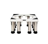 Base réglable pour machine à laver Base de support pour machine à laver Réduction réglable du support pour lave-linge et sèche-linge Largeur 46-66 cm Longueur 52-72 cm Plateaux de sol pour l