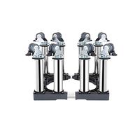 Base réglable pour machine à laver Base mobile Hauteur du support pour réfrigérateur 12" Base de support universelle réglable 16" - 25" avec 4 roues verrouillables Chariot pour machine à lav