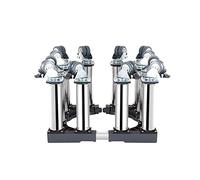 Base réglable pour machine à laver Base mobile Hauteur du support pour réfrigérateur 12" Base de support universelle réglable 16" - 25" avec 4 roues verrouillables Chariot pour machine à lav