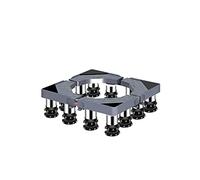 Base réglable pour machine à laver Base multifonctionnelle pour machine à laver Base de support de sèche-linge réglable Longueur/largeur 40-65 cm Les plateaux de sol extérieurs pour conteneu