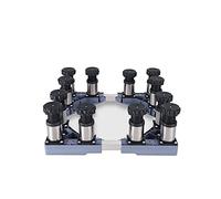 Base réglable pour machine à laver Base réglable avec 4/8/12 pieds Support anti-vibration pour machine à laver Longueur/largeur 47-67 cm Sèche-linge et cadres Support pour réfrigérateur et c