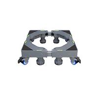 Base réglable pour machine à laver Base réglable pour machine à laver Roues renforcées pour réfrigérateur et congélateur Longueur/largeur 40-68 cm Base pour sèche-linge Climatiseur Refroidis
