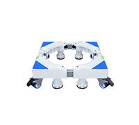 Base réglable pour machine à laver Support pour machine à laver Sèche-linge et chariot mobiles Longueur/largeur 40-68 cm Support pour réfrigérateur à base réglable Chariot à roulettes extéri