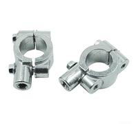 Base Rétroviseur Universelle pour Scooter et pour moto Base Rétroviseur(Silver 8MM)