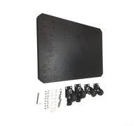 Base robuste pour chariot à outils ToughBuilt pour Stacktech Noir | Convient pour la construction robuste pour Stacktech, pour l'acier au carbone robuste, 4 roulettes verrouillables