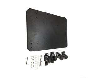 Base robuste pour chariot à outils ToughBuilt pour Stacktech Noir | Convient pour la construction robuste pour Stacktech, pour l'acier au carbone robuste, 4 roulettes verrouillables