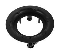 Base Ronde Encastrée pour Haut-Parleur Plafond, Plastique Noir | Accessoire de Remplacement 4 Pouces, Installation Facile, Ajustement Précis, pour Enceintes et Système Surround
