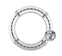 Base rotative, plateau rotatif, support rotatif | Aluminium, 300 lb, profil bas 0,63", rotation silencieuse, trous 5 mm, polyvalent intérieur/extérieur. 80 cm / 31.5in