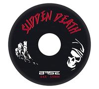 Base roulettes Death Lot de 4 d'extérieur Pro « Sudden Deat » | 72 mm | dureté 84 A | extrêmement durables | adhérence Solide | Noir | Convient à Toutes Les Marques de Rollers courantes Adulte Unisexe