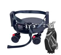 Base Sac Golf Support Portable Avec Roue Pivotante À 360 Degrés Et Frein