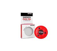Base Sandwich Pro I Stickhandling & Trainings-Puck I Gute Gleieigenschaften I Für Alle Temperaturen I Inline-und Street Hockey I 120 Gramm I Rot Unisexe, Rouge, 7,5 cm