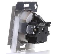 Base Schuko 2P+T, graphite, série Europe, design élégant, idéal pour les installations électriques à la maison et au bureau.