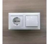 Base Schuko avec interrupteur large, parfaite pour une installation murale et un contrôle efficace de plusieurs circuits électriques. Idéal pour tout projet électrique.