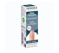 Base Silicium Fortifiante Innoxa - Soin des Ongles Sensibles 11 ml - Renforce, Protège et Répare - Enrichie en Silicium Organique, Hexanal et Vitamine E - Utilisable en Base ou Vernis Transparent