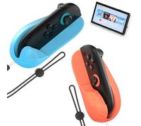 Base Souris pour Nintendo Switch 2 Joycon, Lot de 2 Supports de Manette pour Joy-Con,Prise Ergonomique pour Mode Souris,Précision Améliorée & Protection (Orange/Bleu)