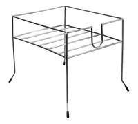 Orion Support pour bocal à robinet - Acier chromé 20,5x20,5 cm 3 à 8 litres Pieds antidérapants