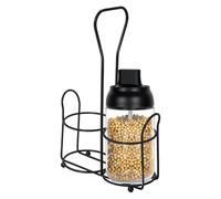 Base sur pied pour meuleuse - Support de support fiable, moulin à poivre en métal et broyeur de sel de mer, support d'affichage en fer sécurisé, support de table de salle à manger stable |
