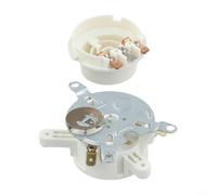 Base Thermostat Bouilloire Électrique Commutateur Température Connecteur Sécurité Arrêt Automatique pour Réparation 1 Set(White)