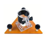 Base Triangulaire pour Défonceuse Respicefinem en Plastique Technique ABS Plaque d'Équilibrage de 65 mm Idéale pour le Rainurage le Chanfreinage la Finition Fine et la Découpe Final Selling Points