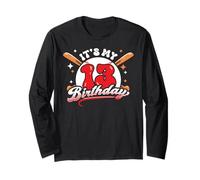 Baseball 13ème anniversaire garçon 13 ans Awesome Funny Kids Manche Longue