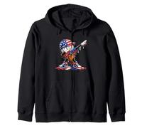 Baseball 4 Juillet Dab Drip Ice Cream American Flag Boy Men Sweat à Capuche