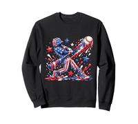 Baseball 4 Juillet Glace Glace Drapeau Américain Jeunesse Garçon Homme Sweatshirt