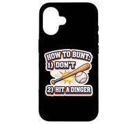 Baseball Amusant : Comment démarrer 1 Ne Pas 2 Frapper Un Dinger Coque pour iPhone 16