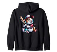 Baseball Amusant Hamster Équipe Sweat à Capuche